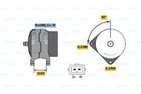 BOSCH 0123320027 - ALTERNADOR