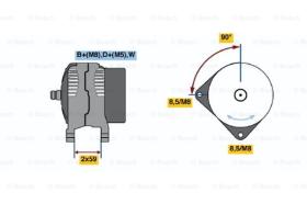 BOSCH 0123320048 - ALTERNADOR