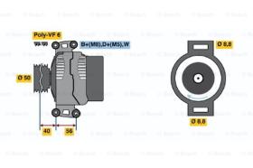 BOSCH 0123320051 - ALTERNADOR