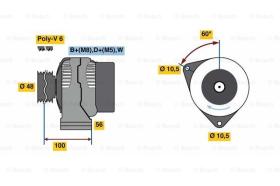 BOSCH 0124325226 - ALTERNADOR