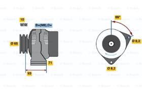 BOSCH 0123500005 - ALTERNADOR