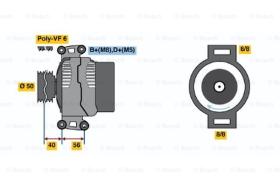 BOSCH 0123510082 - ALTERNADOR