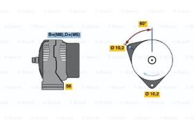 BOSCH 0123512500 - ALTERNADOR