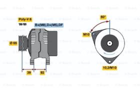 BOSCH 0123515024 - ALTERNADOR