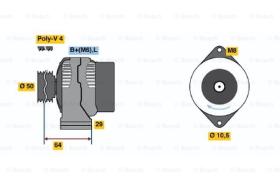 BOSCH 0124120012 - ALTERNADOR