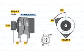 BOSCH 0124315024 - ALTERNADOR