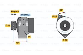 BOSCH 0124325089 - ALTERNADOR