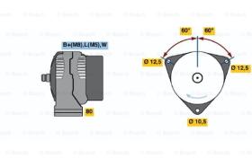 BOSCH 0124325118 - ALTERNADOR