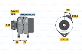 BOSCH 0124325145 - ALTERNADOR