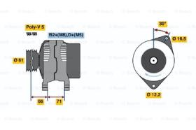 BOSCH 0124415012 - ALTERNADOR