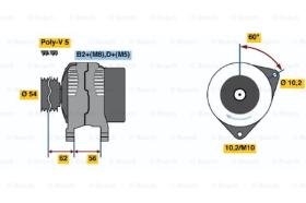 BOSCH 0124425024 - ALTERNADOR