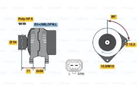 BOSCH 0124425060 - ALTERNADOR