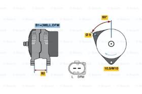 BOSCH 0124515058 - ALTERNADOR