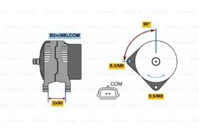 BOSCH 0124525108 - ALTERNADOR