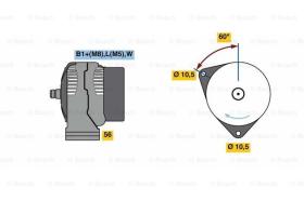 BOSCH 0124525147 - ALTERNADOR