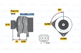 BOSCH 0124525174 - ALTERNADOR