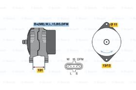 BOSCH 0124555020 - ALTERNADOR