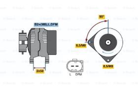 BOSCH 0124615031 - ALTERNADOR