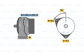 BOSCH 0124615041 - ALTERNADOR