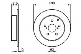 BOSCH 0204173007 - DISCO DE FRENO