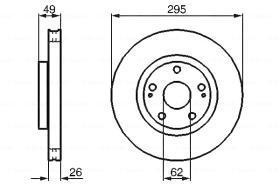 BOSCH 0204173008 - DISCO DE FRENO