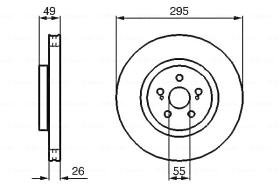 BOSCH 0204173009 - DISCO DE FRENO