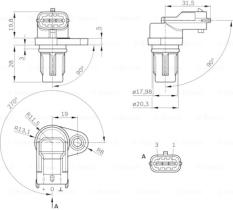 BOSCH 0232103097 - CAPTADOR DE FASE