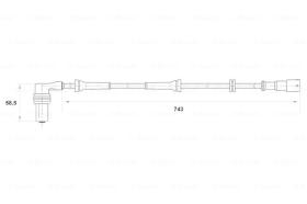 BOSCH 0265001387 - SENSOR GIRO DE RUEDA