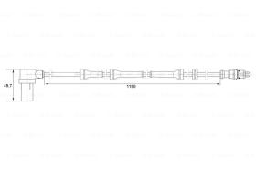 BOSCH 0265006156 - SENSOR GIRO DE RUEDA