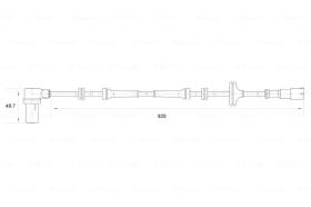 BOSCH 0265006258 - SENSOR GIRO DE RUEDA