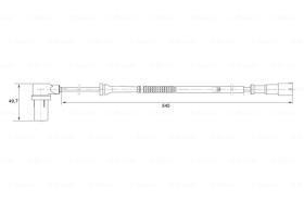 BOSCH 0265006593 - SENSOR GIRO DE RUEDA