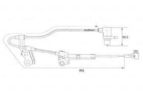 BOSCH 0265006676 - SENSOR GIRO DE RUEDA