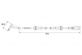 BOSCH 0265007423 - SENSOR GIRO DE RUEDA