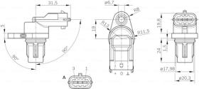 BOSCH 0281002667 - CAPTADOR DE FASE