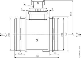 BOSCH 0281002802 - SONDA MASA AIRE PEL.CAL.