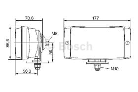 BOSCH 0306407101 - FARO DE LUZ DE CARRETERA