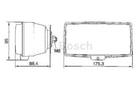 BOSCH 0306604001 - FARO DE LUZ DE CARRETERA