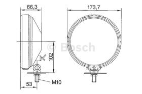 BOSCH 0306605001 - FARO DE LUZ DE CARRETERA