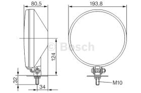 BOSCH 0306901005 - FARO DE LUZ DE CARRETERA