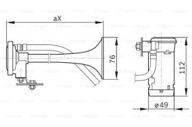 BOSCH 0328003024 - BOCINA NEUMATICA