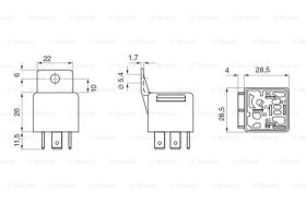 BOSCH 0332019453 - RELE PEQUENO