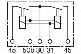 BOSCH 0333500001 - RELE DE DOBLE ARRANQUE