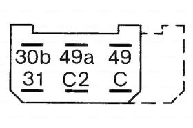 BOSCH 0335210044 - IMPULS.LUZ DIREC.-ADVER.