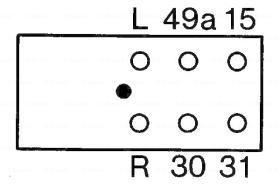 BOSCH 0335240002 - IMPULS.LUZ DIREC.-ADVER.