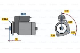 BOSCH 0986010460 - MOTOR DE ARRANQUE