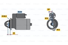 BOSCH 0986010900 - MOTOR DE ARRANQUE