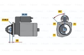 BOSCH 0986010960 - MOTOR DE ARRANQUE