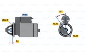 BOSCH 0986011010 - MOTOR DE ARRANQUE