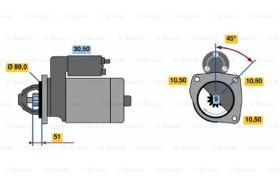 BOSCH 0986011340 - MOTOR DE ARRANQUE