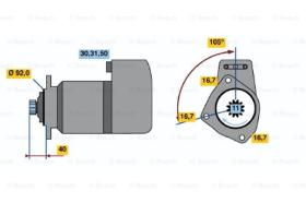 BOSCH 0986011430 - MOTOR DE ARRANQUE